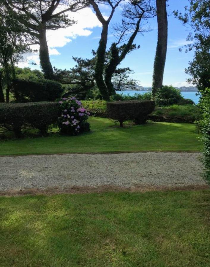 Plestin-les-Grèves Les Hortensias Grande Tente Familiale Deux Chambres Et Sejour Vue Mer Sur Camping Nature מראה חיצוני תמונה