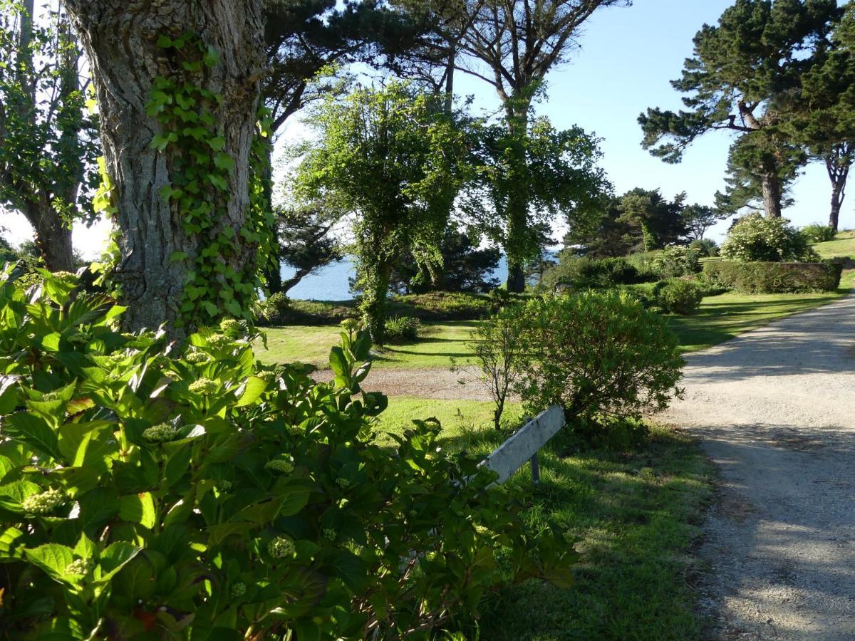 Plestin-les-Grèves Les Hortensias Grande Tente Familiale Deux Chambres Et Sejour Vue Mer Sur Camping Nature מראה חיצוני תמונה