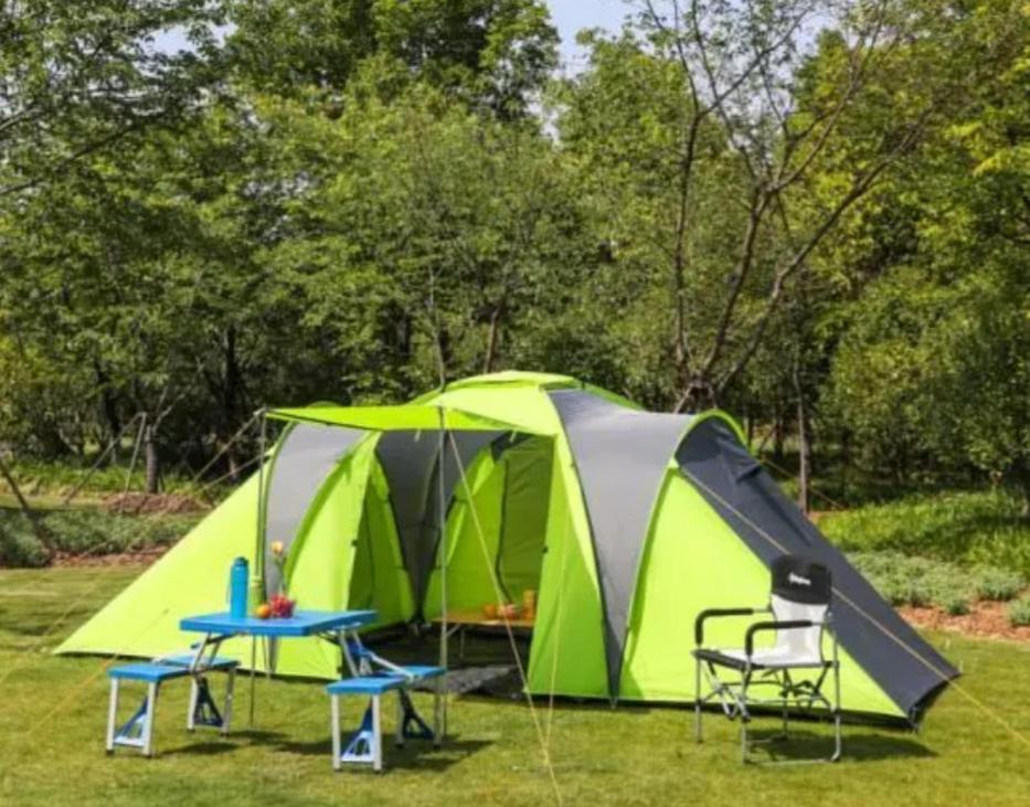 Plestin-les-Grèves Les Hortensias Grande Tente Familiale Deux Chambres Et Sejour Vue Mer Sur Camping Nature מראה חיצוני תמונה
