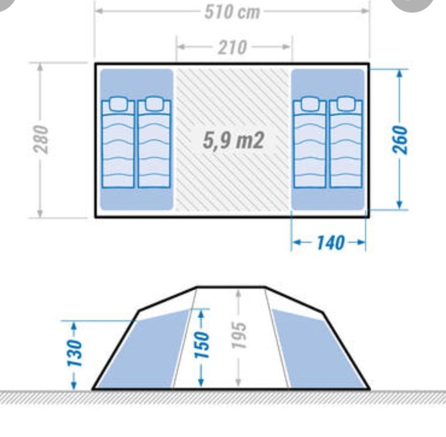 Plestin-les-Grèves Les Hortensias Grande Tente Familiale Deux Chambres Et Sejour Vue Mer Sur Camping Nature חדר תמונה